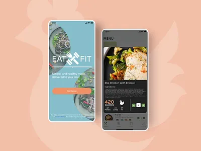 Eat Fit ( food delivery ) app app app design design figma fitness food food app food shop interface mobile mobile ui order food shop ui ux uxui