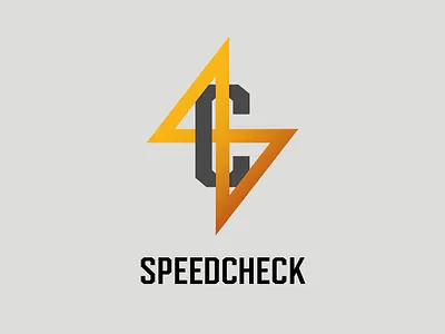 Concept Design of SpeedCheck branding illustrator logo