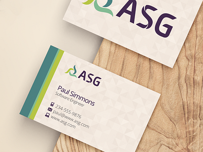 ASG Business Card adobe illustrator branding business card business card design card design design graphic design vector