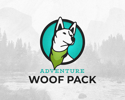 Adventure Woof Pack No. 1 adventure adventure dog brand brand identity branding dog dog illustration dog logo illustrated logo illustration logo logo design nature outdoor outdoor logo pup typography woof woof pack