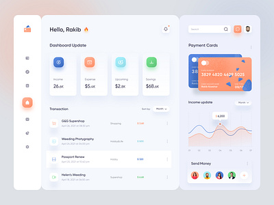 Finance dashboard Design 2021 trend app design bank app banking dashboard finance app finance dashboard ios app mobile app mobile app design money transfer dashboard online banking dashboard payment dashboard ui ux wallet app wallet dashboard