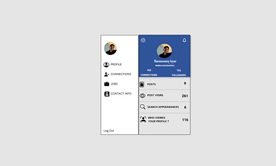 USER PROFILE dailyui design ui