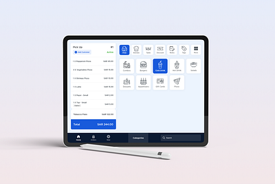 POS iPad Application app design branding foodapp ipadapp minimal app design mockups pos system uiux uiuxdesign web app design