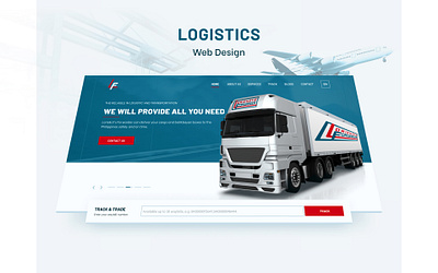 LF - Logistics Webdesign figma logistics redesign responsive website