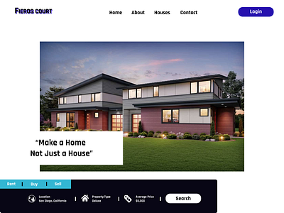 Fieros landing page landing page real estate real estate agency real estate agent ui design visual design
