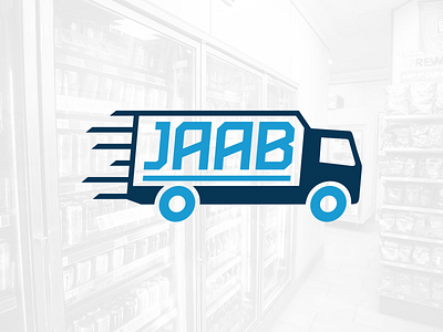 JAAB Logo adobe illustrator adobe photoshop branding convenience store delivery company design drink delivery graphic design logo logo design logo mock up vector