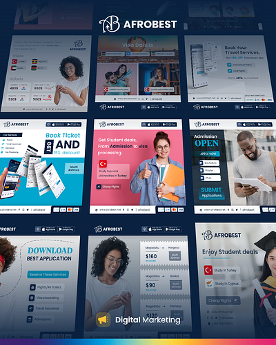 Digital Marketing afrobest astaamiye digital marketing facebook instagram post