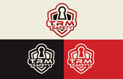 TRM Safety Logo ai designs logo minimalist logo safety logo security logo