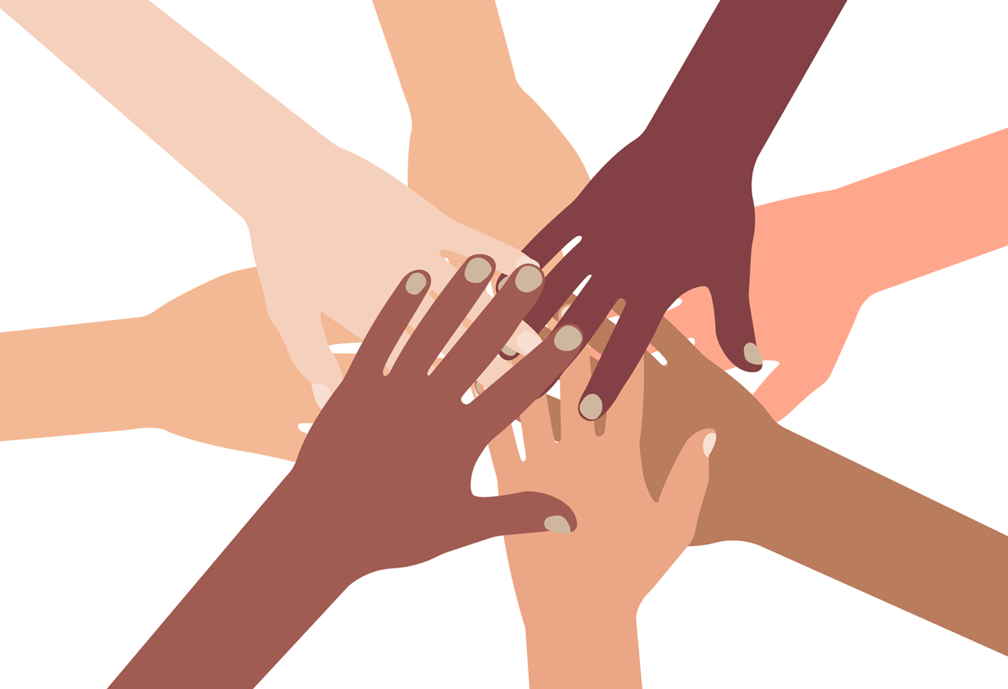 Put Together animation arms background black circle design diverse friends graphic hand isolated motion partnership people put racism raised support teamwork together