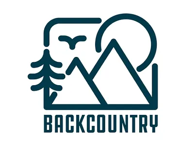 Backcountry badge backcountry badge brand design draw drawing graphic design hike hiking icon identity illustrate illustration logo mountains nature outdoors