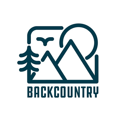 Backcountry badge backcountry badge brand design draw drawing graphic design hike hiking icon identity illustrate illustration logo mountains nature outdoors