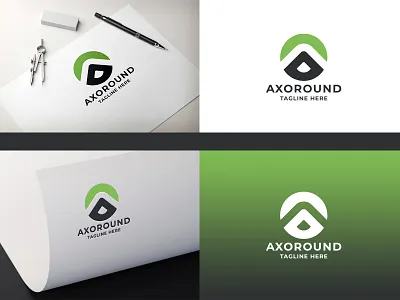 Axoround Letter A Logo a app bold brand branding business clean colorful corporate corporate logo creative digital forum letter logo logotype media modern pixel