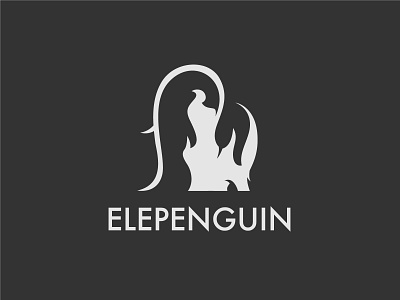 ELEPENGUIN animals branding elephant logo logo inspiration minimal negative space penguin