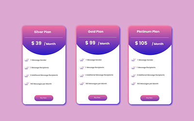 My Plans card design figma gradient new payment price price list pricing table tags ui