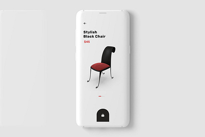 Furniture App UI Design animation app design graphic design minimal typography ui uiux ux ux design