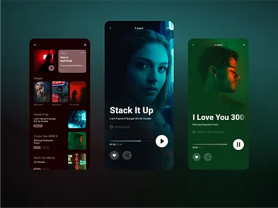 Music App app atmosphere dailyuichallenge design illustration ui