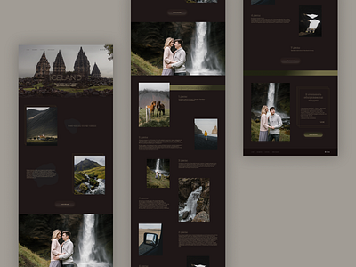 Iceland Landing page | Лендинг Тур в Исландию iceland landing page tour travel исландия лендинг путешествия тур