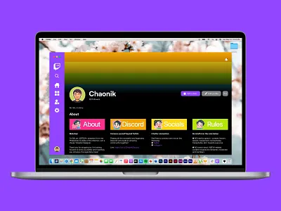 Twitch | UI concept app design flat minimal ui