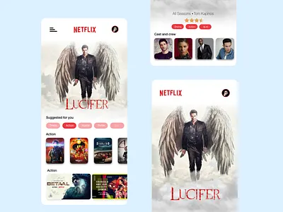 Netflix concept UI design ui