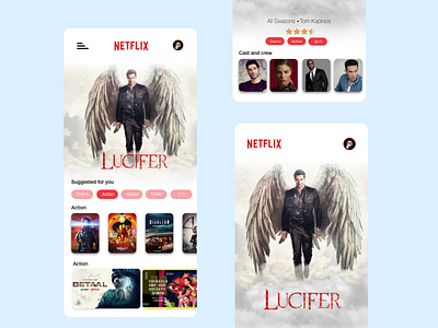 Netflix concept UI design ui