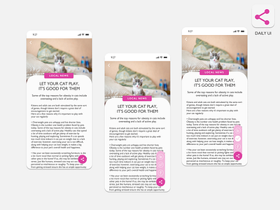 Daily UI - Social Share figma figmaappdesign figmadesign mobileapp mobileapplication uidesign userexperience userexperiencedesign userinterface ux