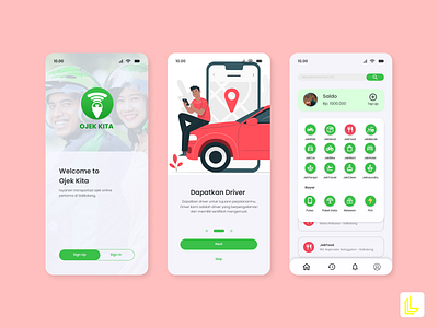 Ojek Kita UI design Show graphicdesign mobile ui ui design ux design