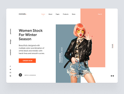 Michelle Fashion cleanui clothes clothing clothing brand clothing design clothing web design designinspirations ecommerce fashion female female fashion feminine feminine fashion landing page design shoipfy storefront ui ux uidesign uiux design webdesign