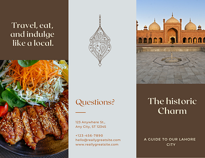 A guide to our historic city Lahore Brochure brochure design design