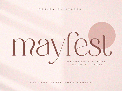 Mayfest | Elegant Serif Font Family aesthetic beauty boho canva chic classy clean fashion feminine font italic jewery luxury retro serif sexy trendy typeface vintage wedding