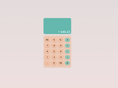 Calculator Concept calculator calculator app calculator design calculator ui dailyui dailyui4 dailyuichallenge