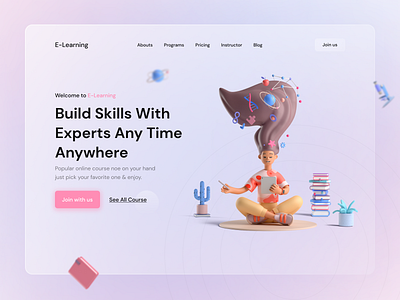 Online learning platform 2021 trend design e learning glassmorphism learning learning platform online app online course online education online learning online school online teaching trendy design ui ux ui design ui designer ui designs ux webdesign website