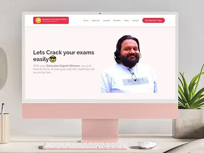 RD Educations branding design development logo simple typography ui webdesign website