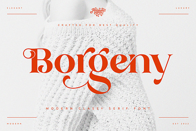 Borgeny | Modern Classy Serif Font beauty canva cassic classy decorative fancy fashion feminine font jewelry luxury magazine modern retro serif stylish trend trendy typeface vintage