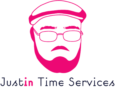 Justin Time Services Logo branding design graphic design icon illustration logo vector