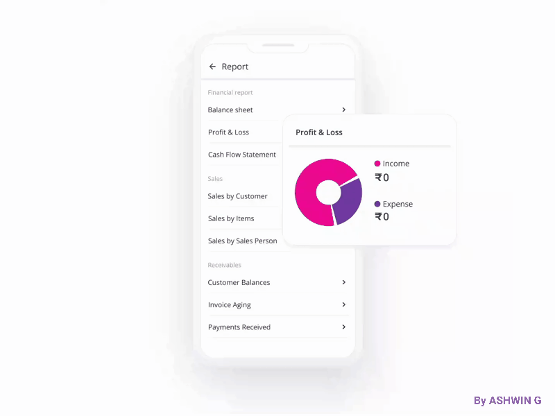 Finance Report interaction design adobexd appui interaction design smootanimation uiuxdesign userexperiencedesign userinterfacedesign visual design