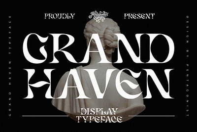 Grand Haven | Display Typeface canva classic classy decorative display fancy fashion festival font magazine modern music poster retro style stylish trend trendy typeface vintage