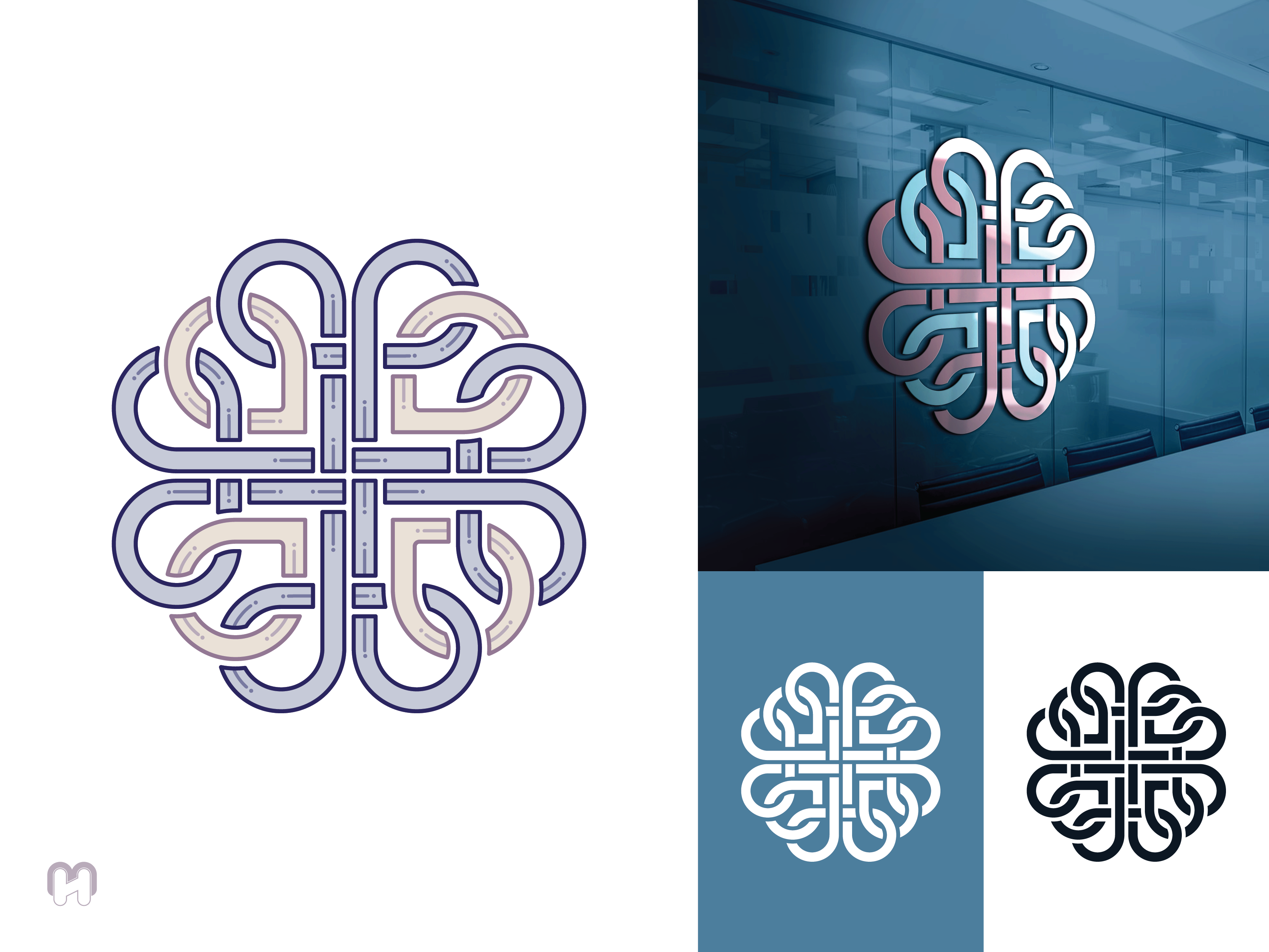 Example of Crafted Celtic Logo With Knotwork Art