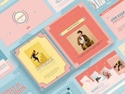 Cute Pastel Multipurpose Template clean colorful company corporate google slides keynote modern multipurpose multipurpose template photography pitch deck portfolio powerpoint presentation studio template unique web design web development website