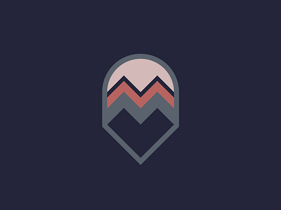 Mountain Sunrise - 202/365 brand branding landscape logo mark minimal minimalist mountains rise shapes simple sunrise sunset