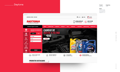 Daytona - Magento ecommerce website branding design figma logo product design ui uidesign ux uxdesign