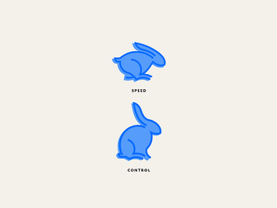 Rabbit Icons - Paint Brush Company branding design home improvement icons logo rabbit speed
