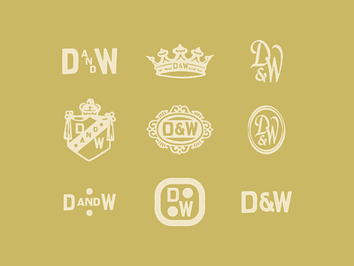 Unused Emblems branding crest crown design emblem illustration lettering logo monogram type typography