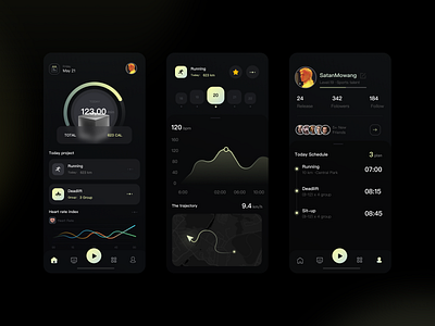 Exercise Plan App app art design typography ui