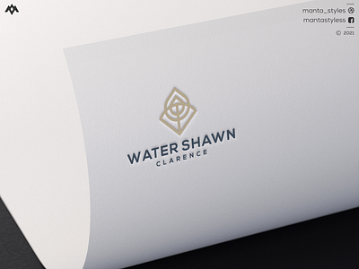 Water Shawn Clarence app brand design brand identity branding design icon illustration letter logo minimal typography ui ux vector