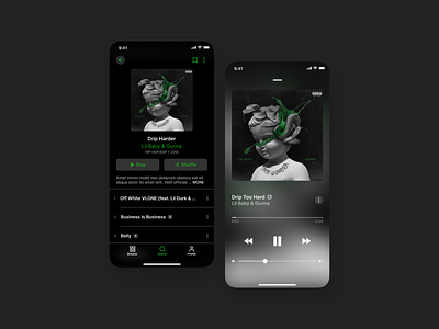 Music Player • Daily UI 009 app app design apple dailyui design figma illustration ios music product design ui uiux ux