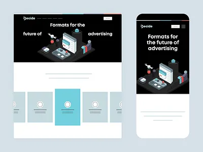 Ad Formats Page advertising animation branding design illustration isometric layout marketing motion motion design product product design rebrand responsive ui ui design ux ux design web design website