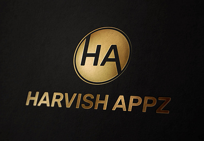 Harvish Appz art branding design flat graphic design illustraion logo logodesign logos logotype minimal typography vector