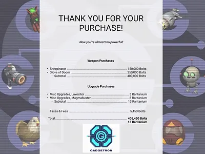 Gadgetron Invoice design invoice