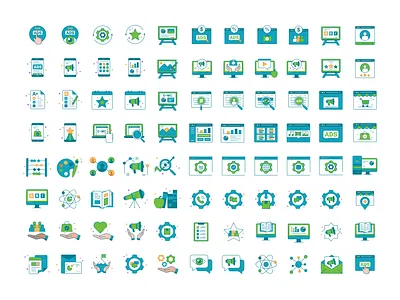 Eleyo blog icons set abstract app application collection concept design future gradient icon icon set iconography minimal product simple symbol transparent ui vector web