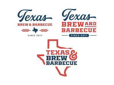 Texas Brew & Barbecue bbq branding illustration logo texas
